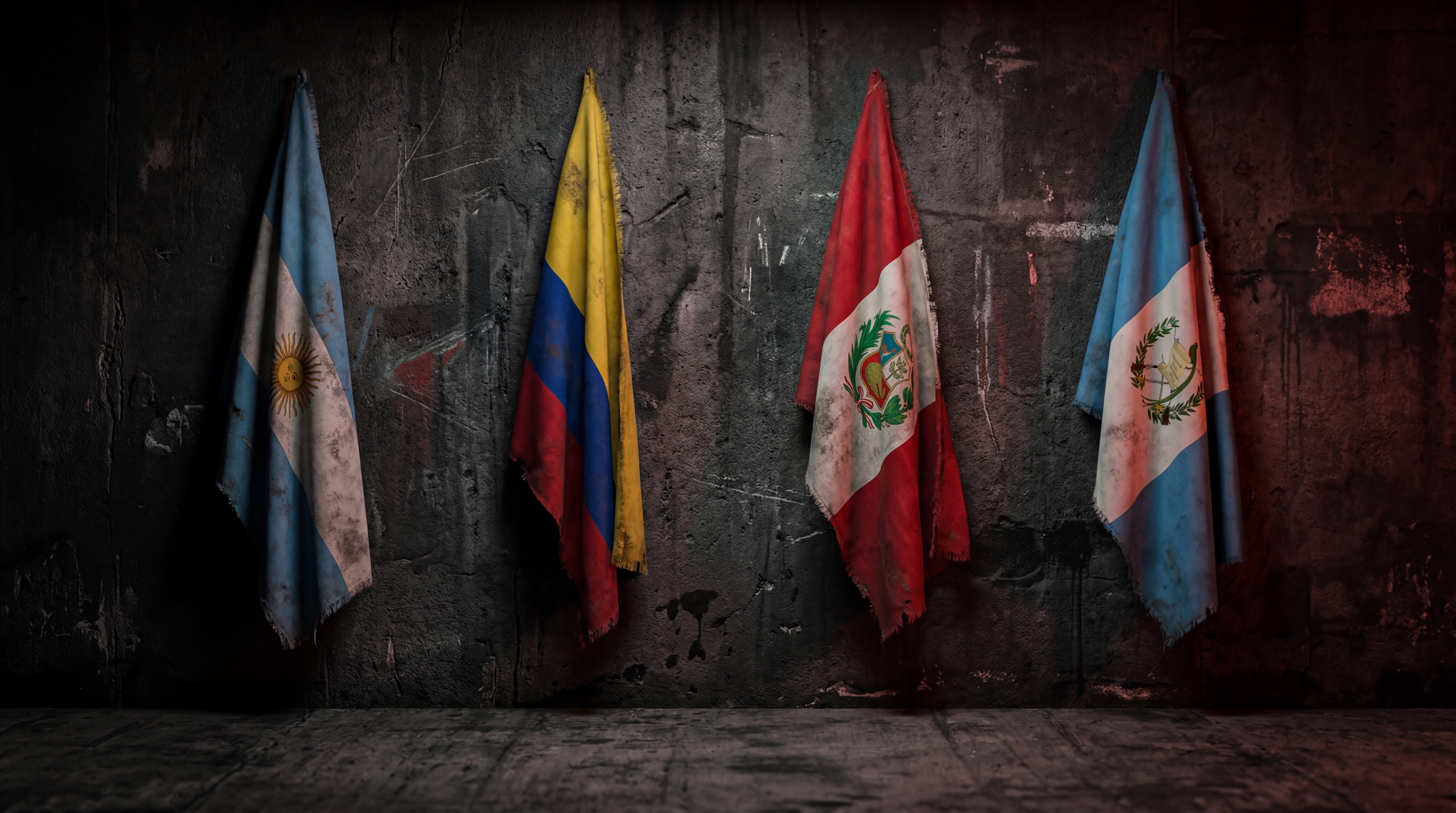Latin American flags